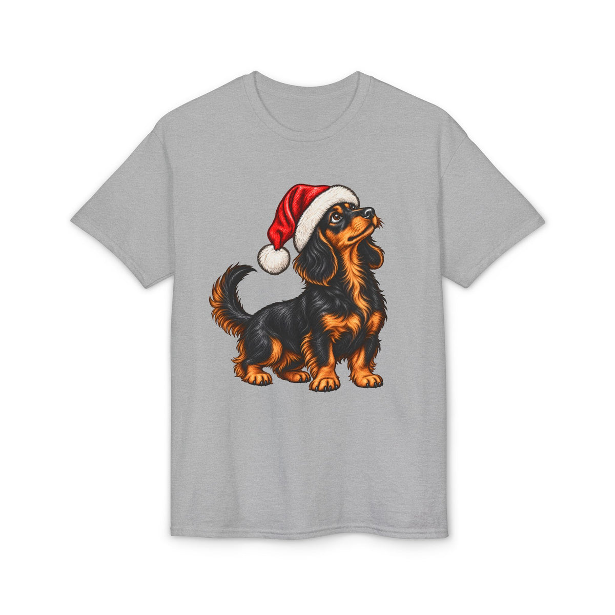 Long Hair With Santa Hat T-Shirt