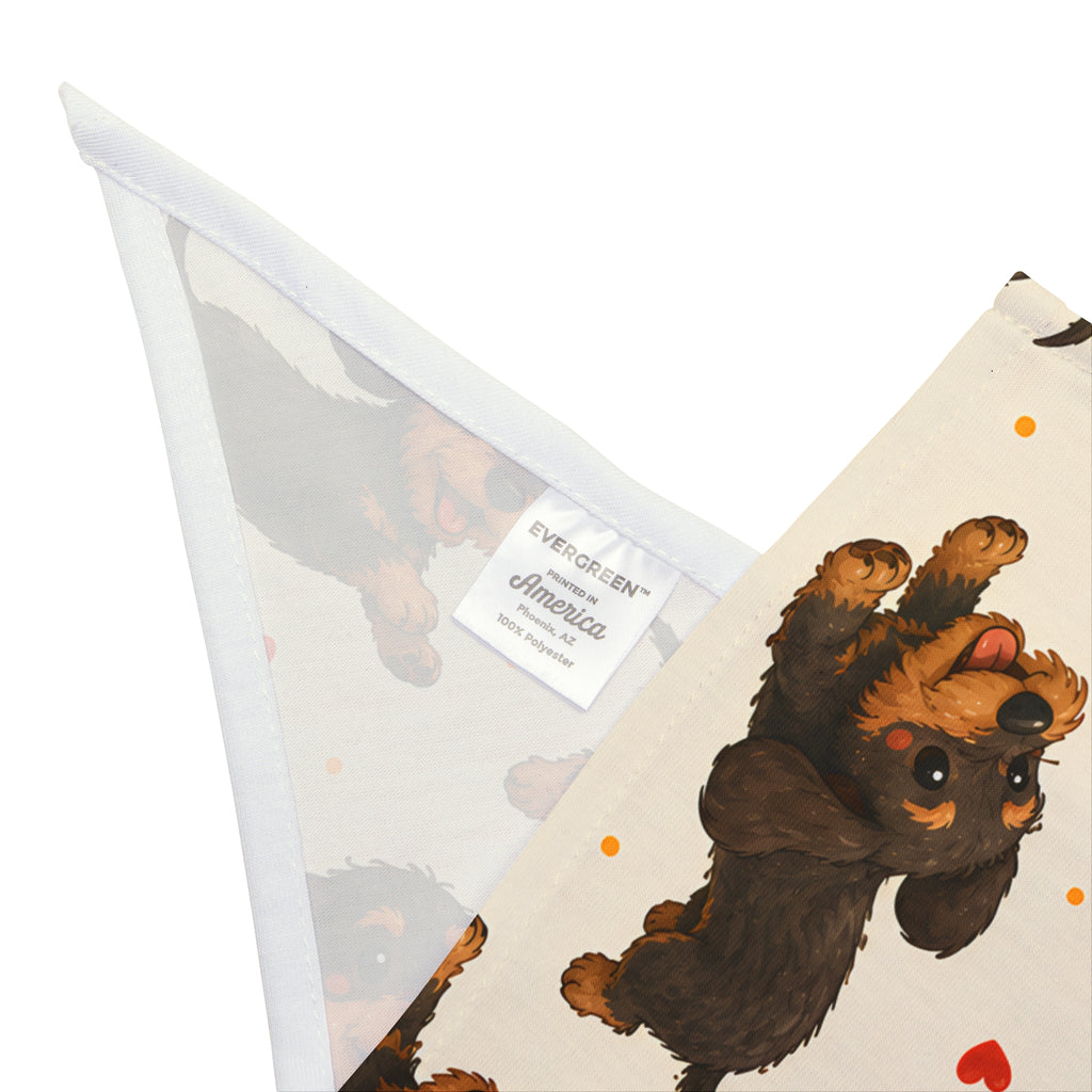 Running Wire Hair Dachshund Dog Bandana