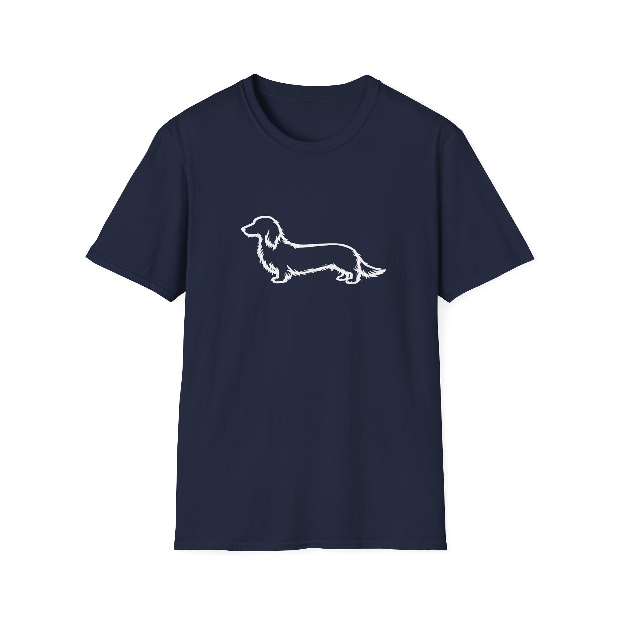 Long Hair Dachshund Silhouette T-Shirt