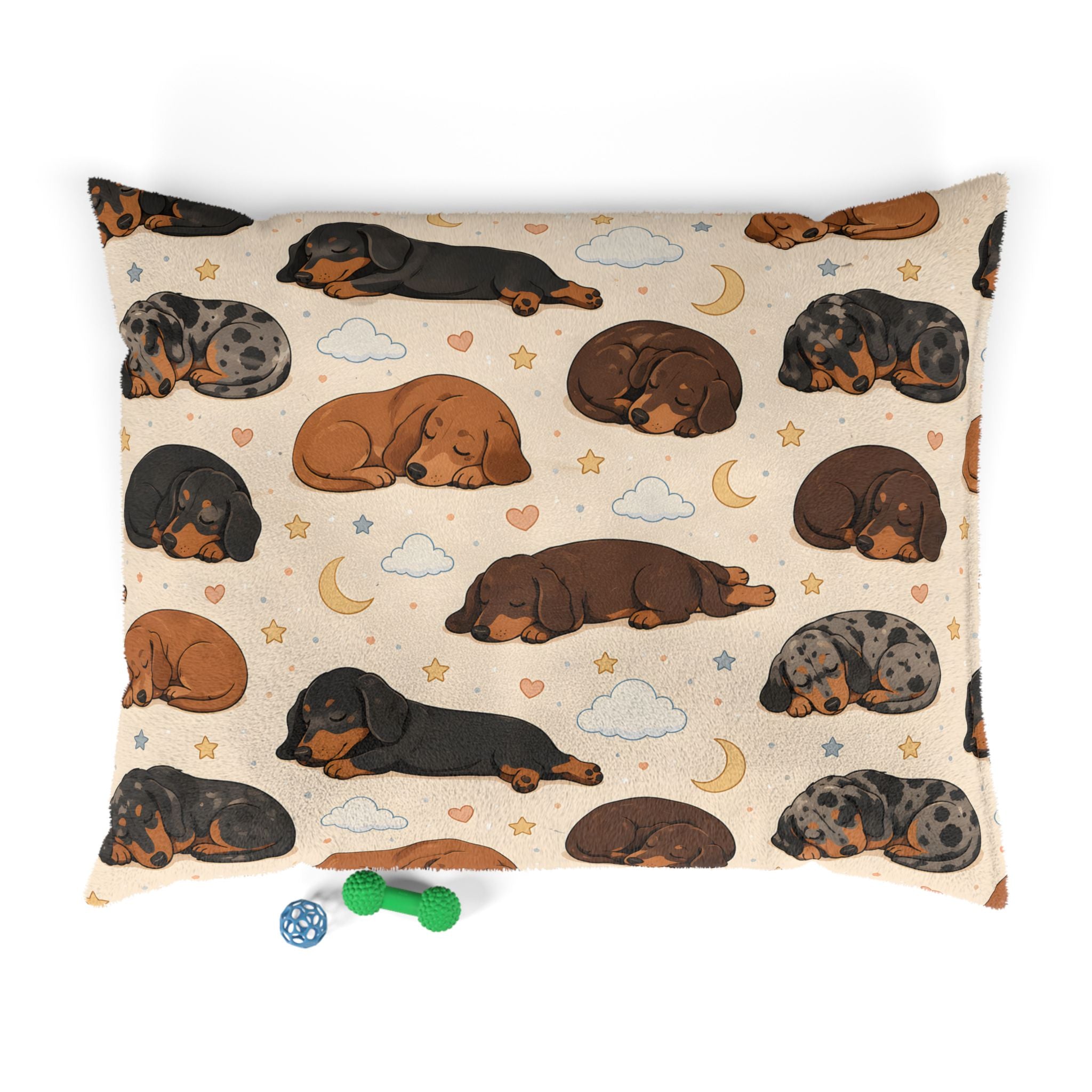 Sleeping Short Hair Dachshunds Dog Bed