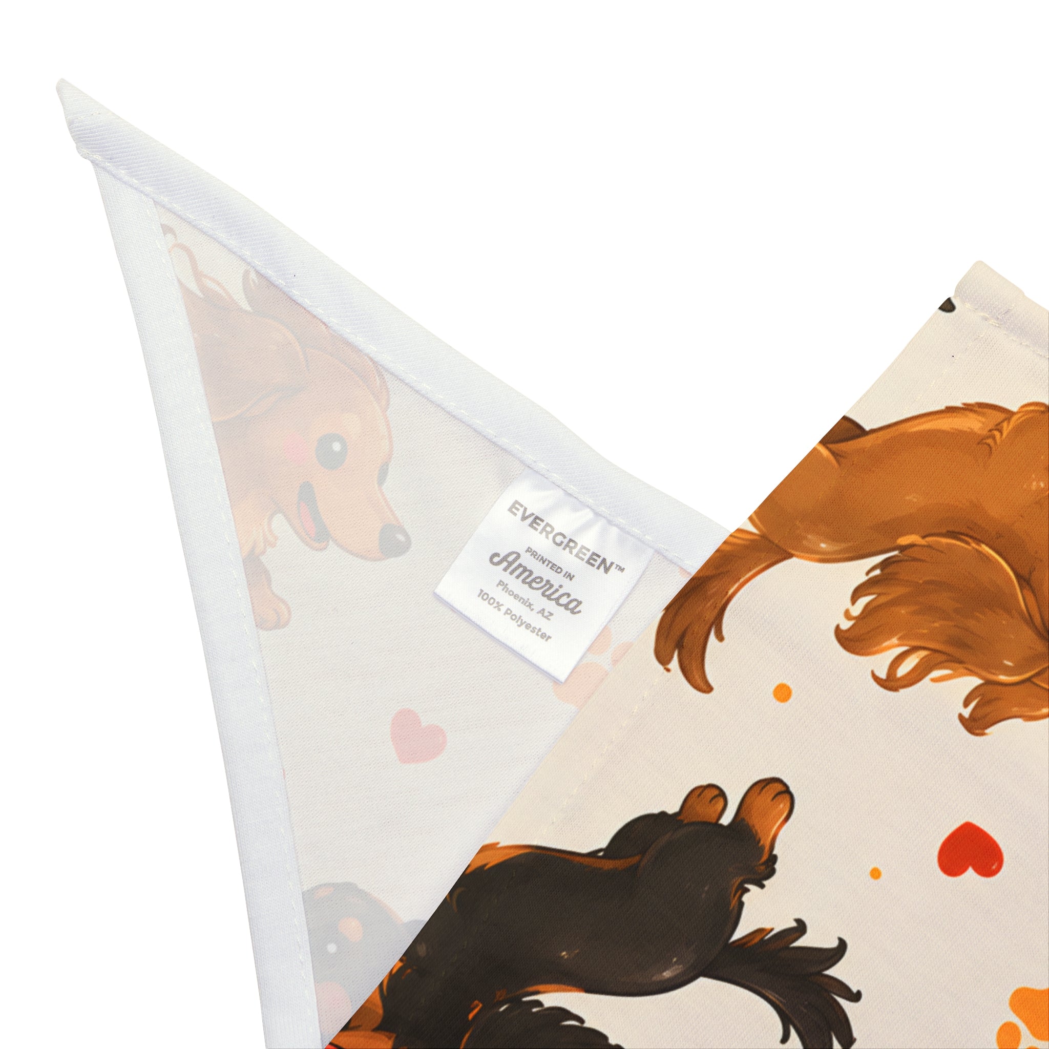 Long Hair Dachshunds Running Dog Bandana