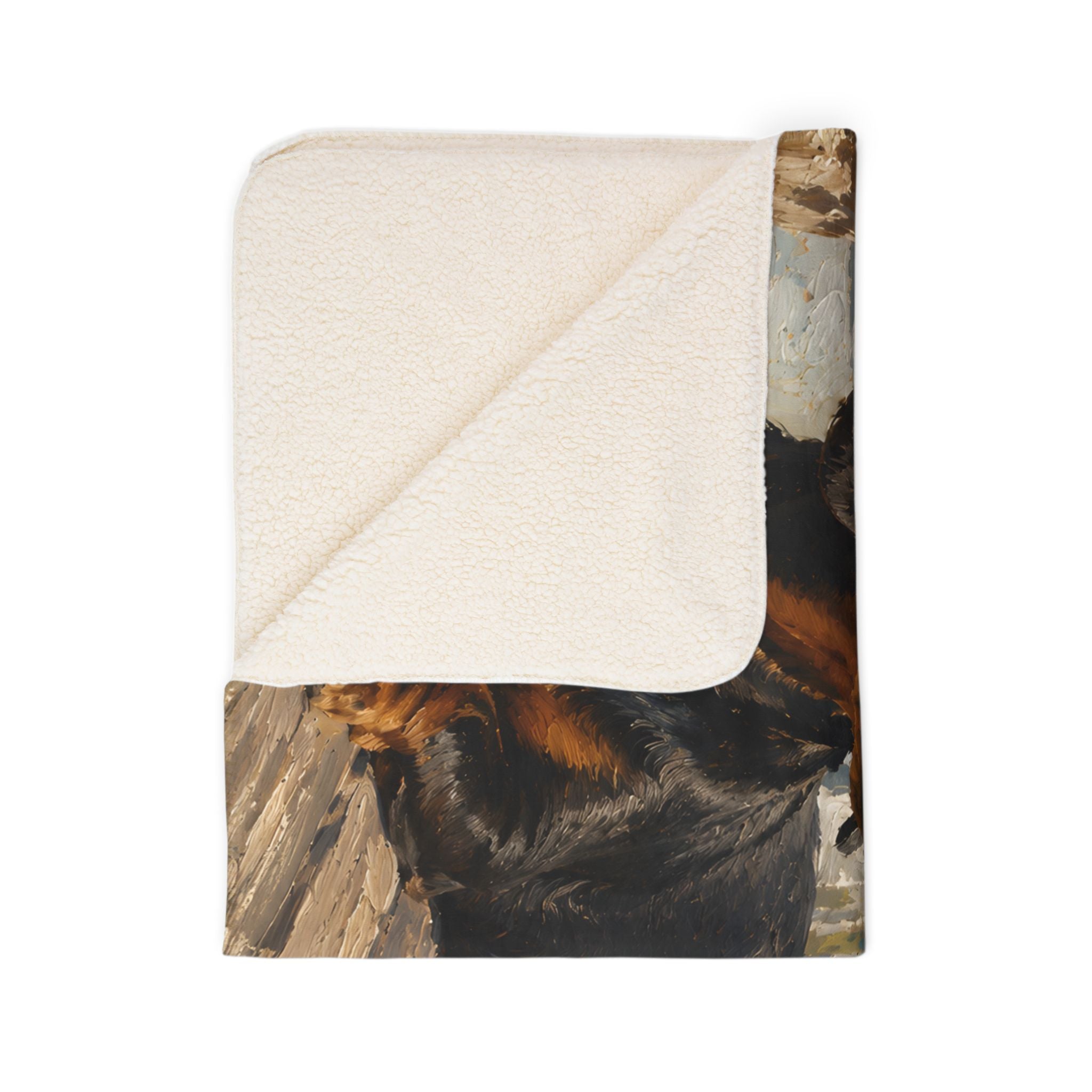 Cozy Beach Days Fleece Sherpa Blanket