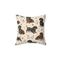 Doxie Delight Spun Polyester Square Decorative Pillow