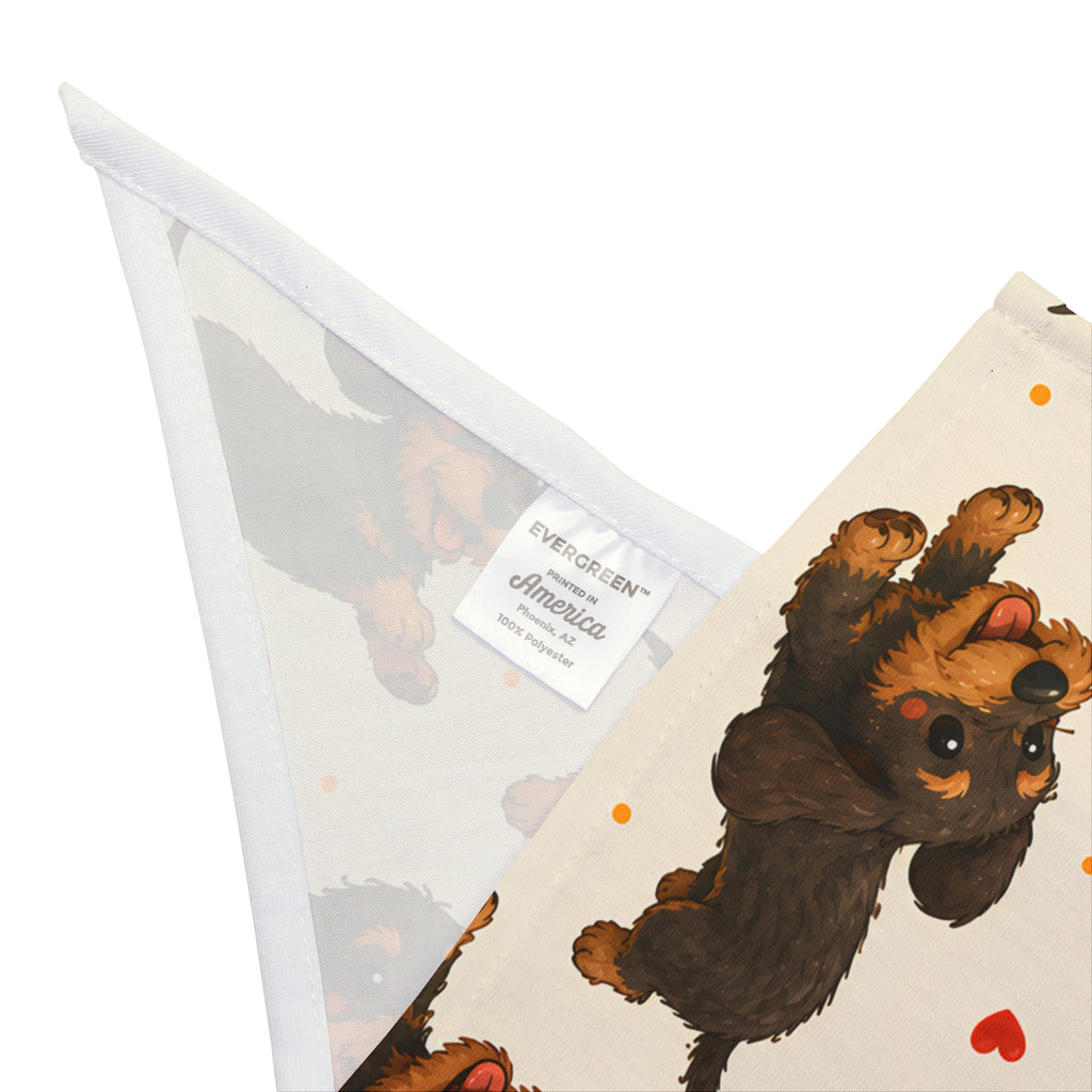 Running Wire Hair Dachshund Dog Bandana