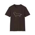 Wire Hair Dachshund Silhouette T-Shirt