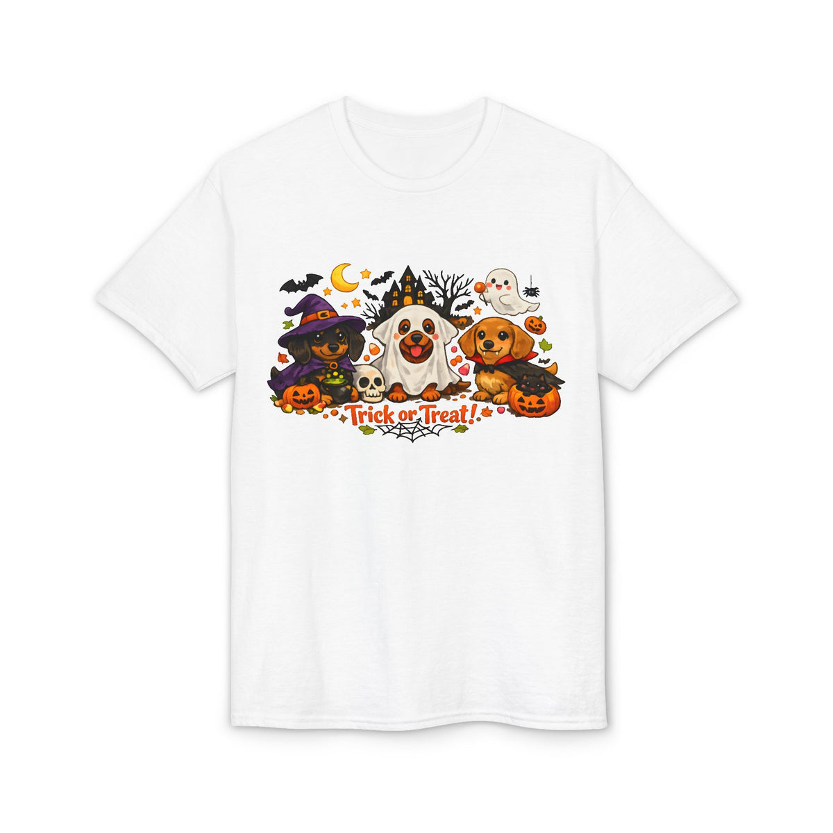 Trick Or Treat Dachshunds In Costume T-Shirt