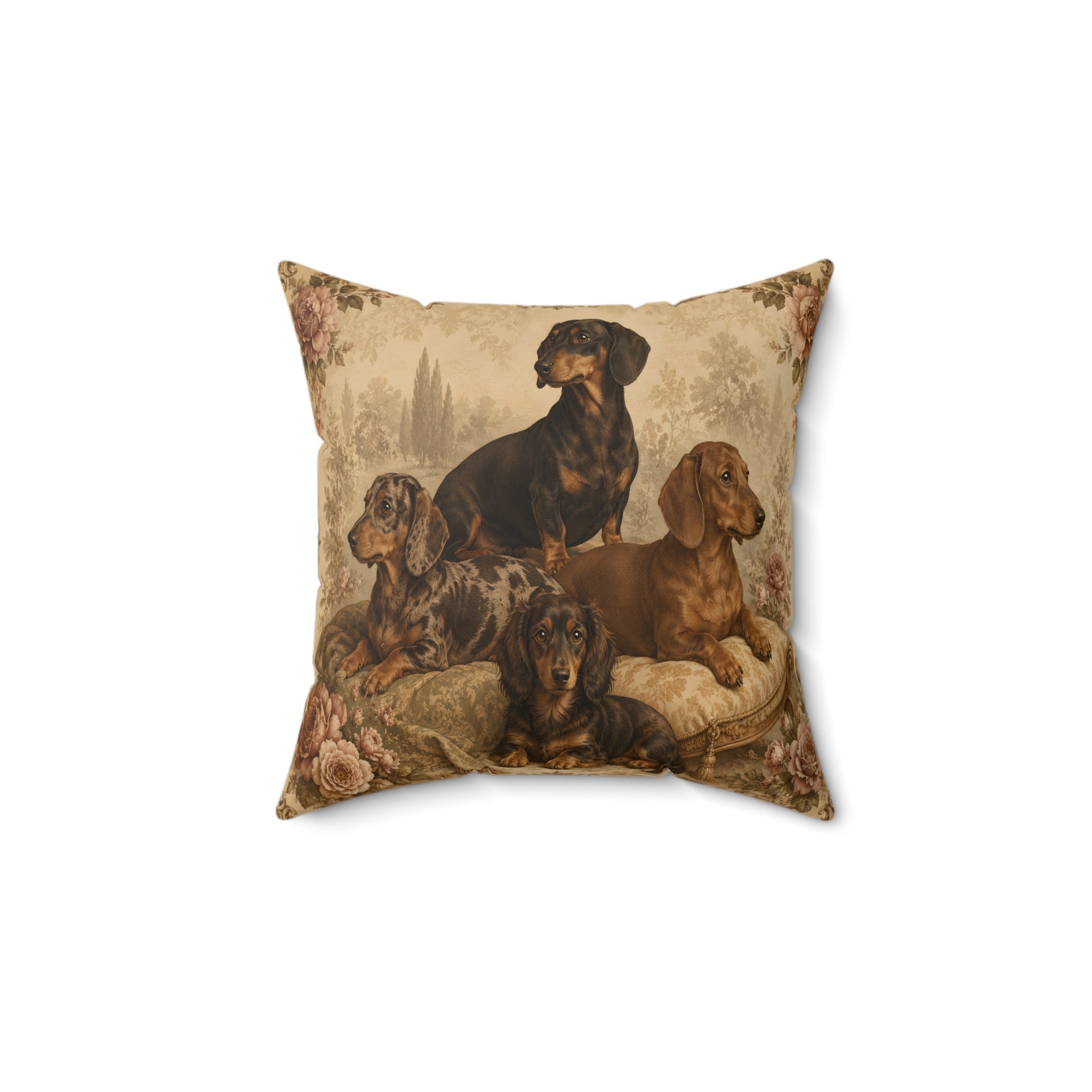 Antique Sausages Spun Polyester Square Decorative Pillow