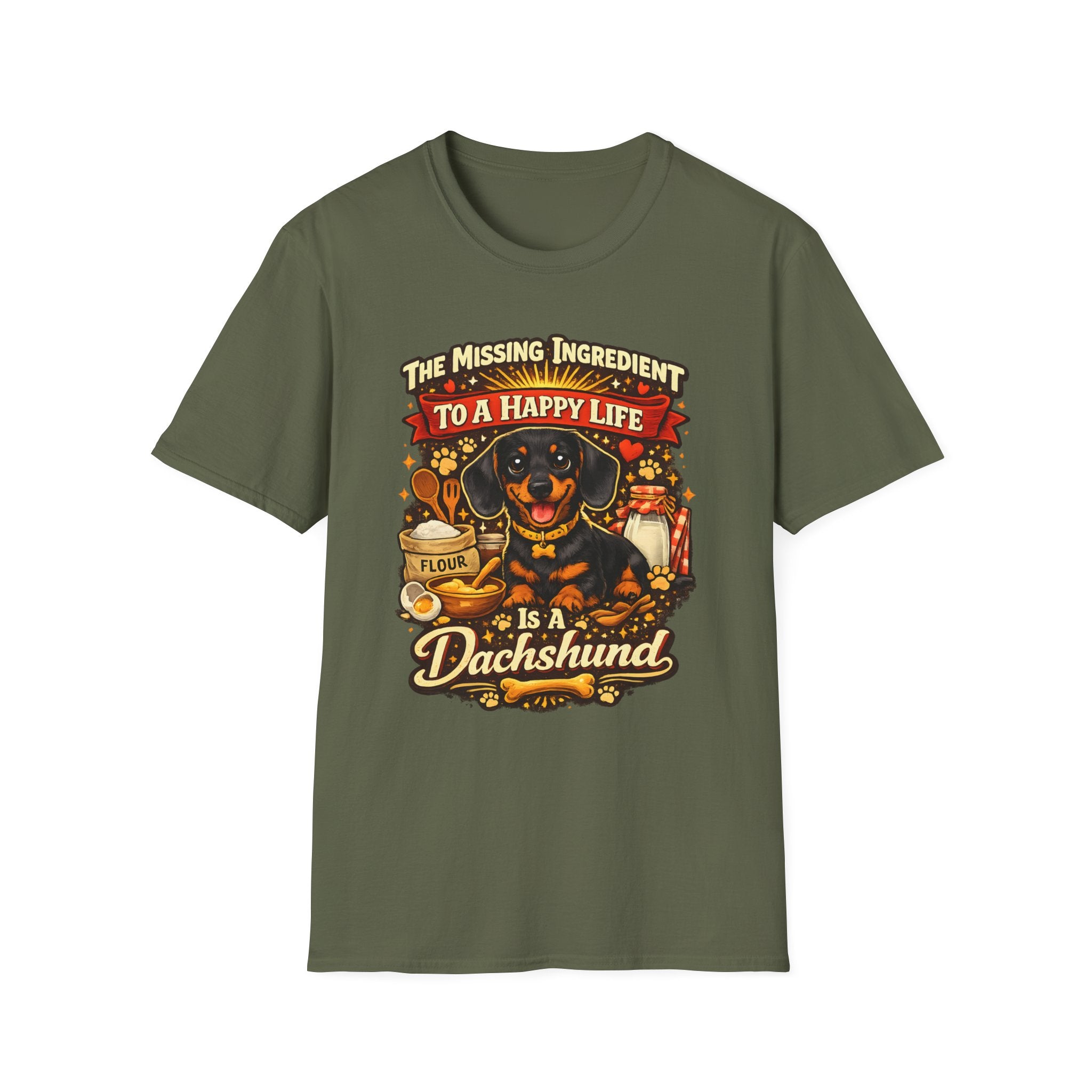 The Missing Ingredient To A Happy Life Is A Dachshund T-Shirt