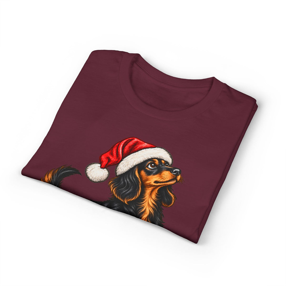 Long Hair With Santa Hat T-Shirt