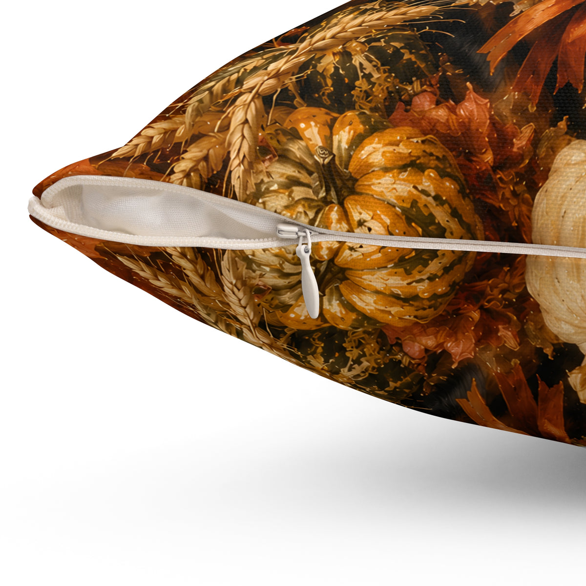 Autumn Dachshund Trio Pilgrims Spun Polyester Square Decorative Pillow