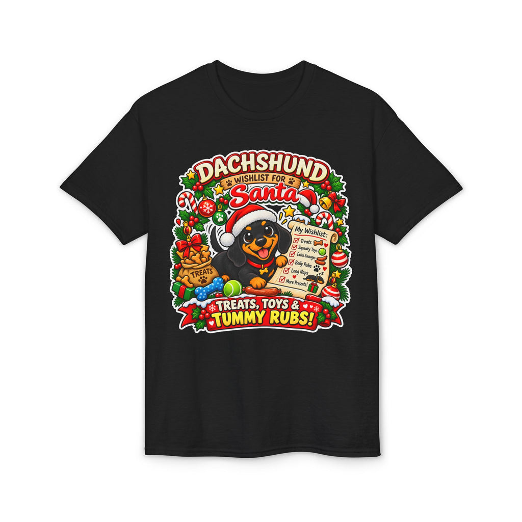 Dachshund Wishlist For Santa T-Shirt