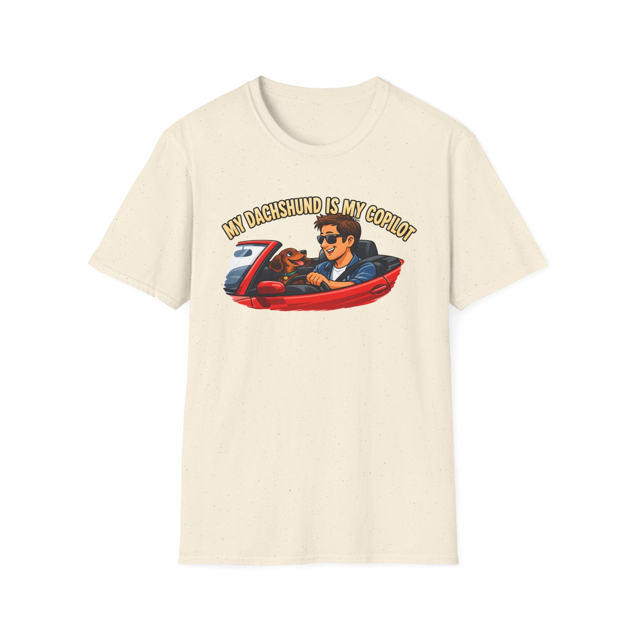 My Dachshund Is My Copilot Men's T-Shirt