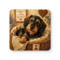 Cozy Wire Hair Corkwood Coaster Set