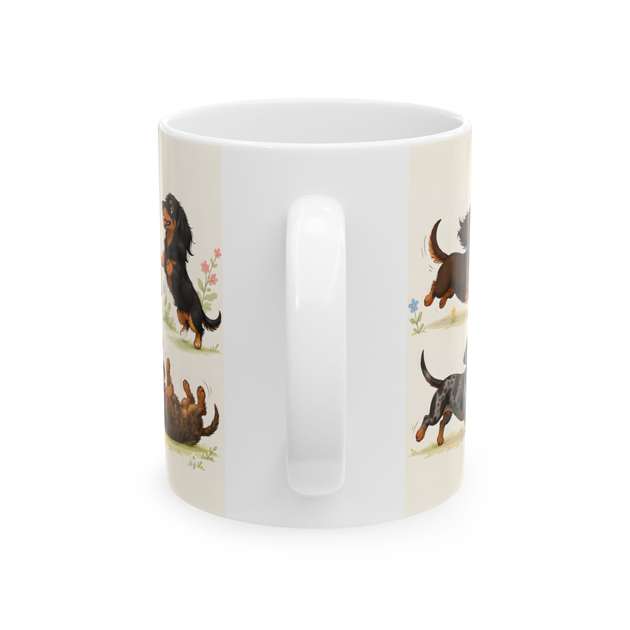 Playful Sausages Ceramic Coffee Mug