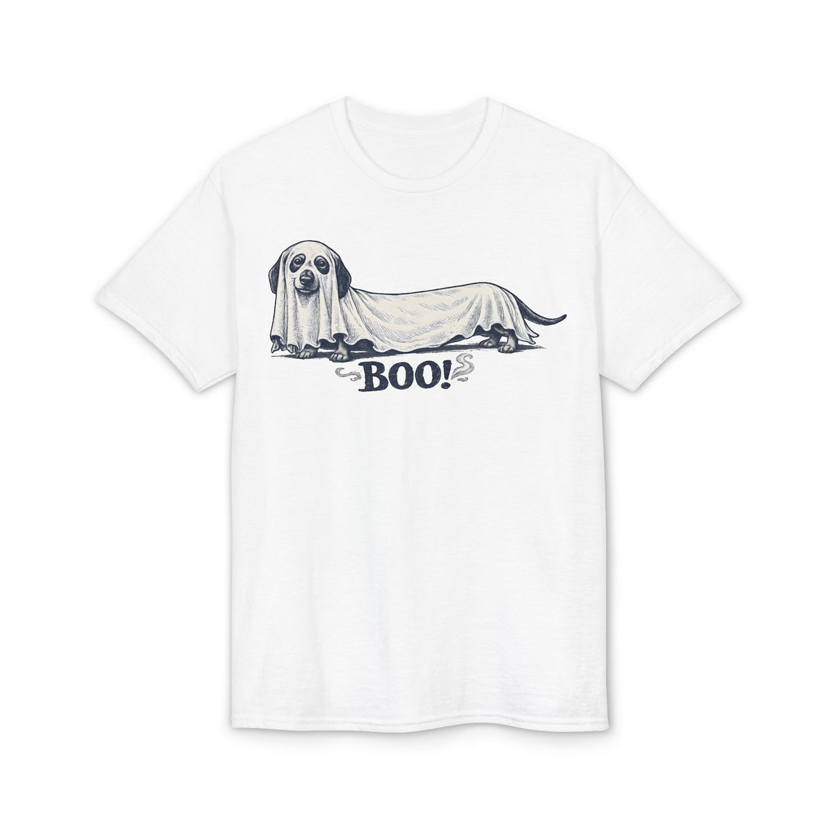 Long Dachshund Ghost Boo T-Shirt