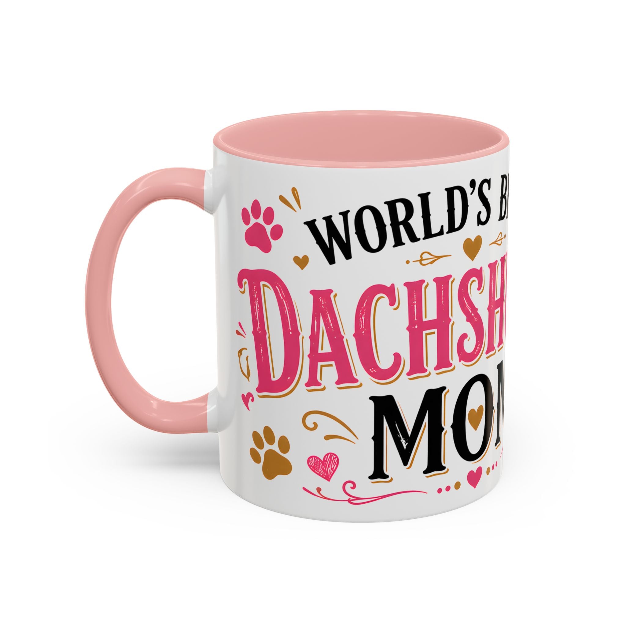 World's Best Dachshund Mom Accent Coffee Mug