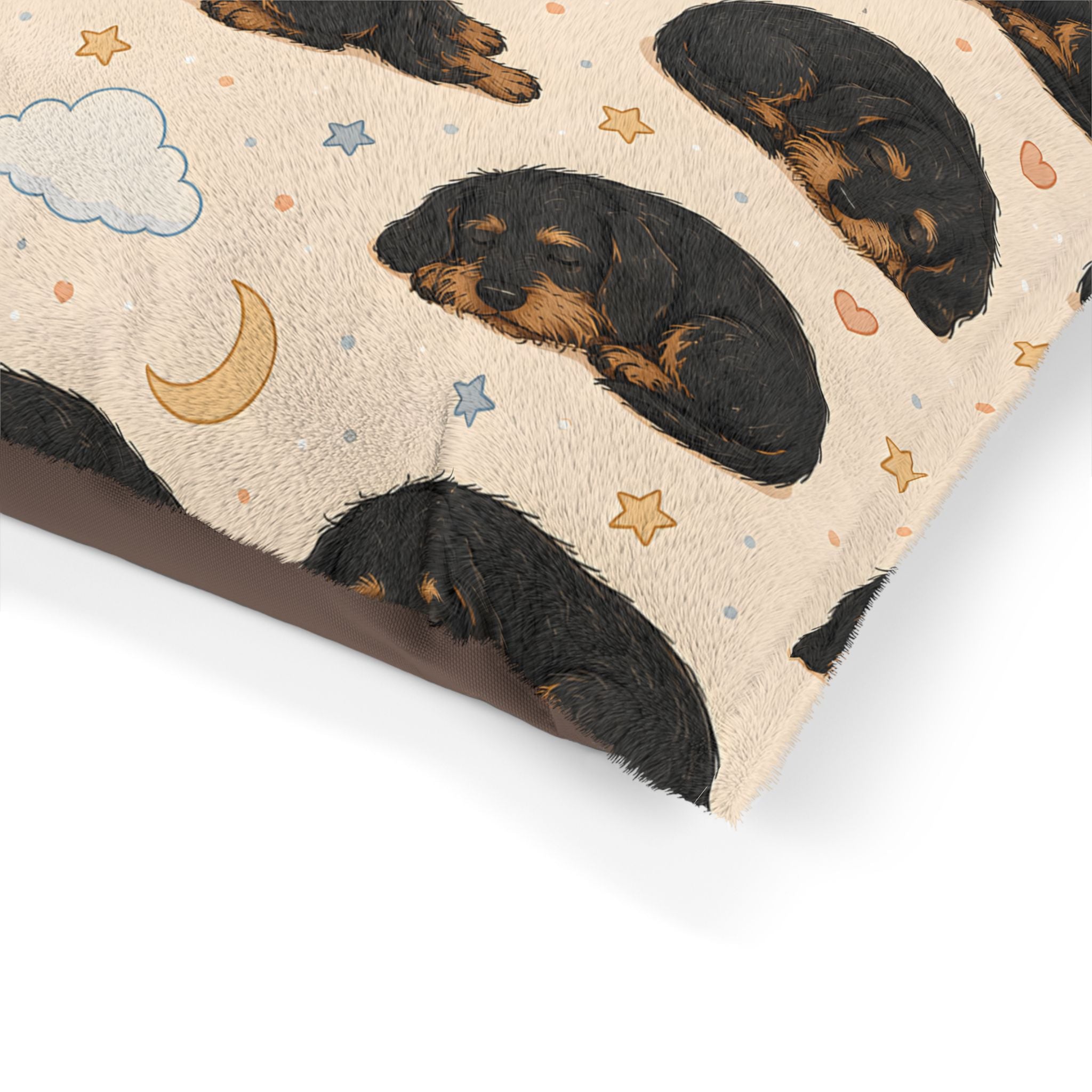 Sleeping Wire Hair Dachshunds Dog Bed