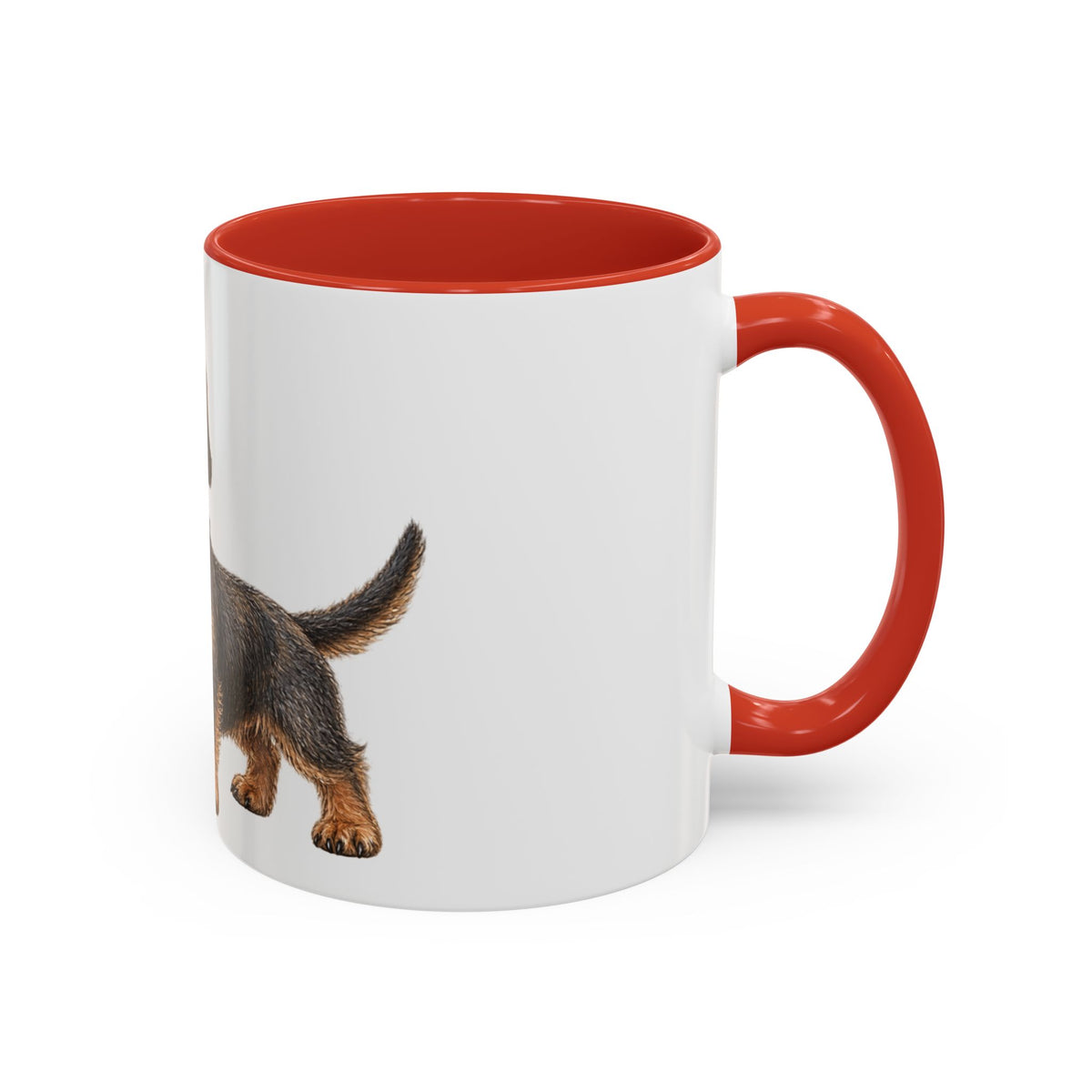 Wire Hair Dachshund Santa Hat Accent Coffee Mug