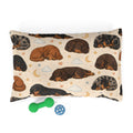 Sleeping Long Hair Dachshunds Dog Bed