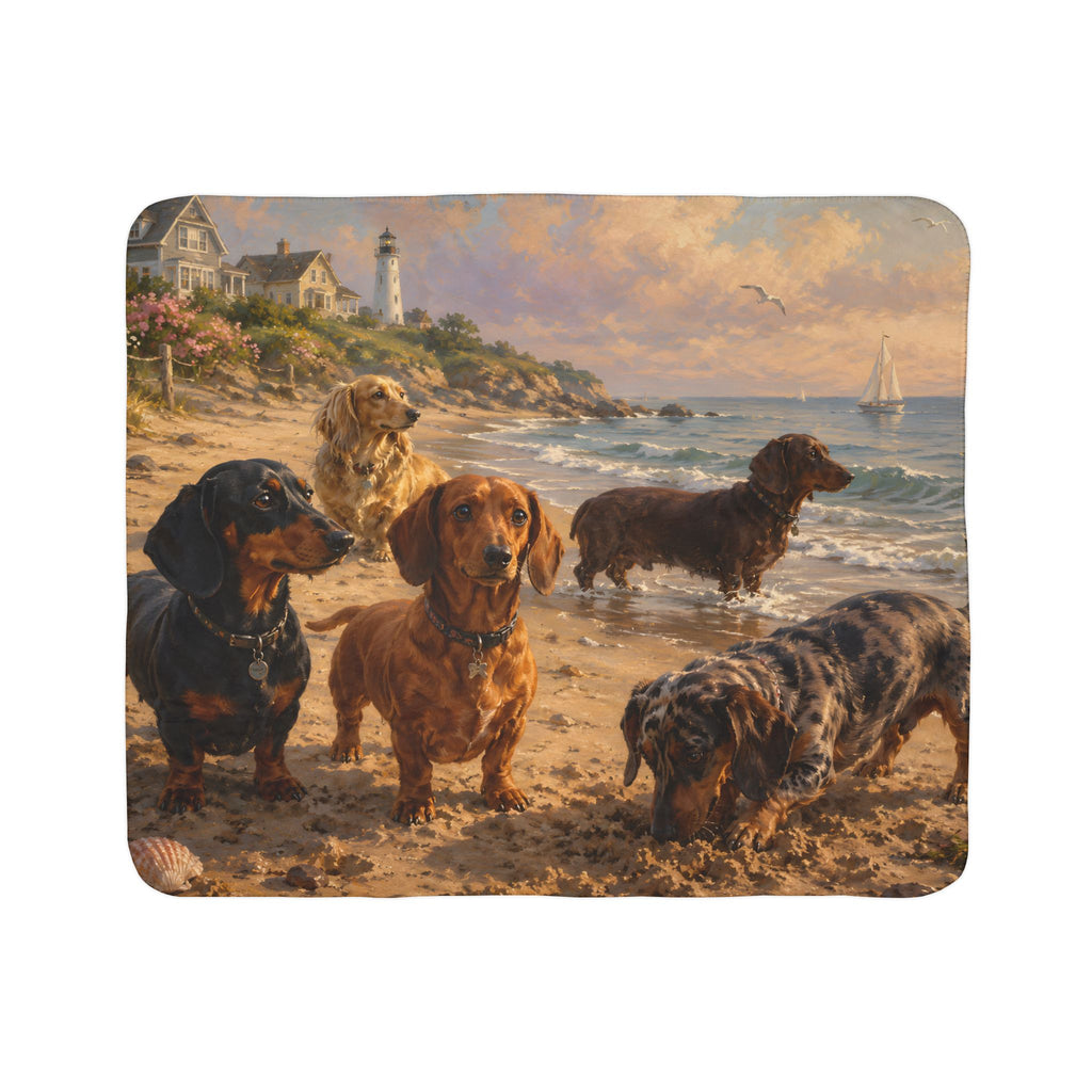 Beach Exploration Fleece Sherpa Blanket