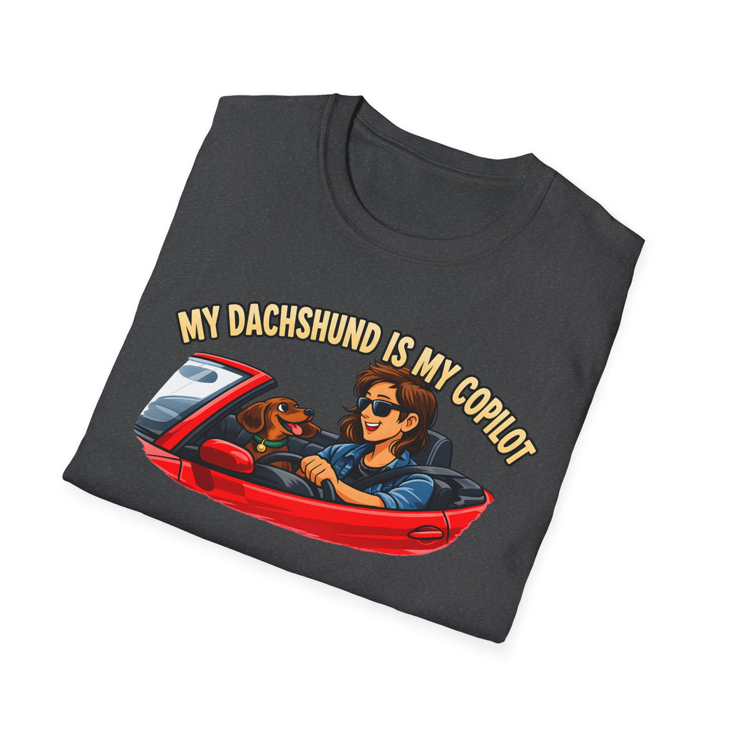 My Dachshund Is My Copilot Women's T-Shirt