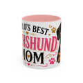 World's Best Dachshund Mom Accent Coffee Mug