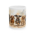 Sausage Run Ceramic Coffee Mug