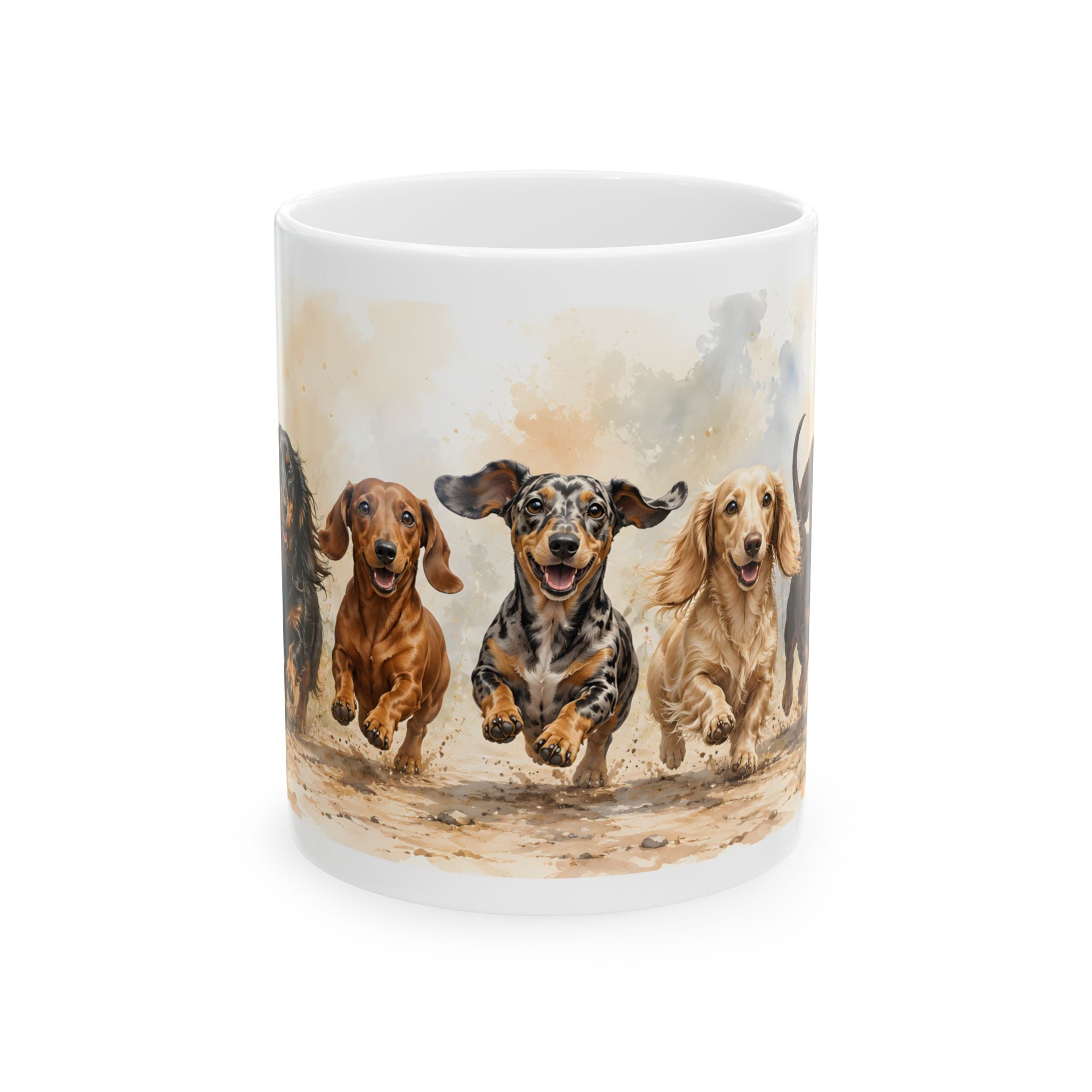 Sausage Run Ceramic Coffee Mug