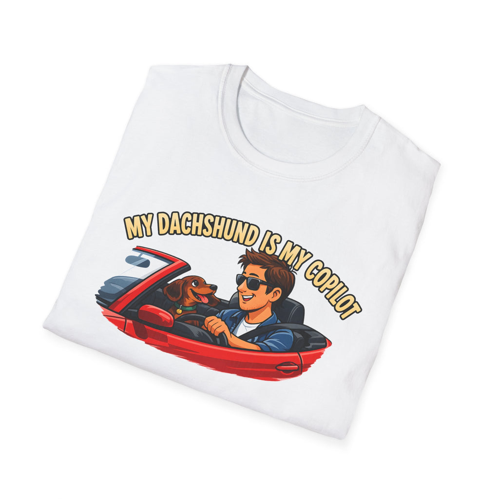 My Dachshund Is My Copilot Men's T-Shirt