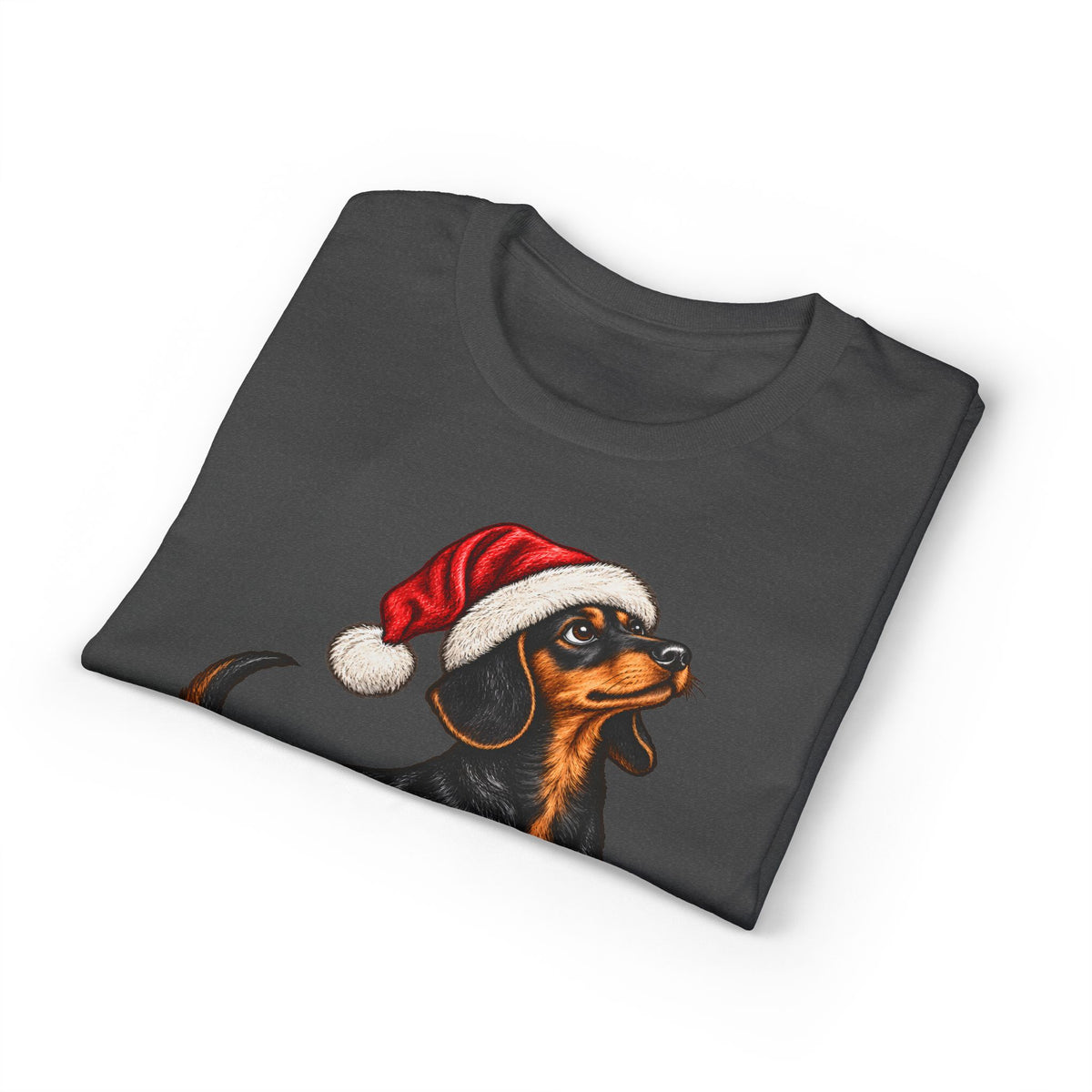 Short Hair With Santa Hat T-Shirt