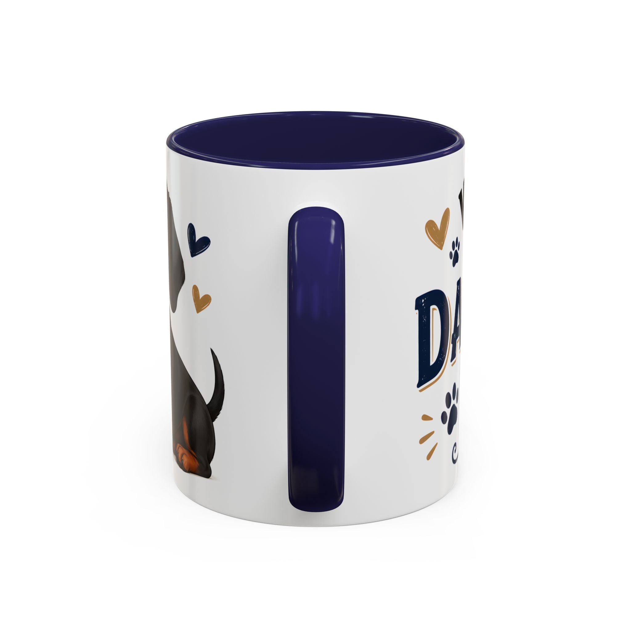 World's Best Dachshund Dad Accent Coffee Mug