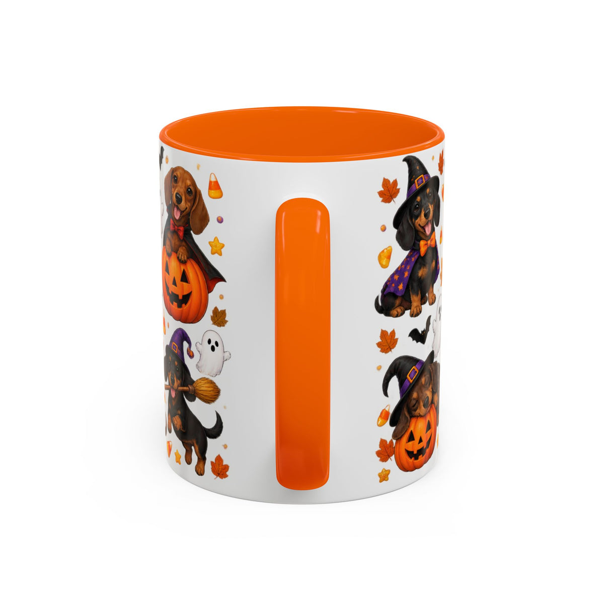 Dachshunds In Halloween Costumes Accent Coffee Mug