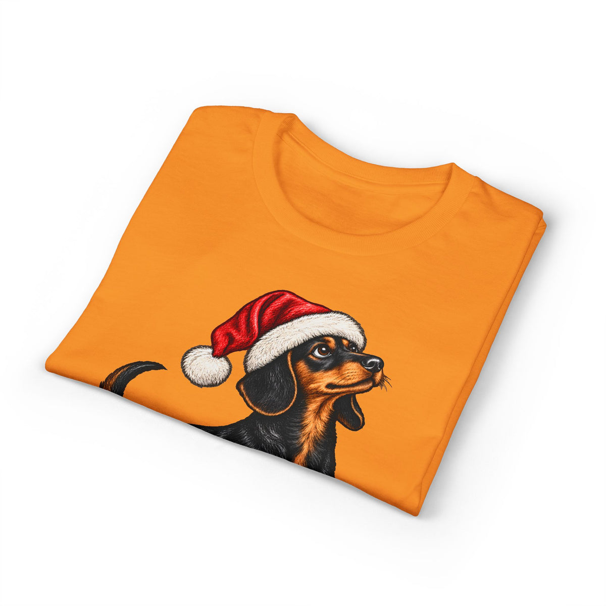 Short Hair With Santa Hat T-Shirt