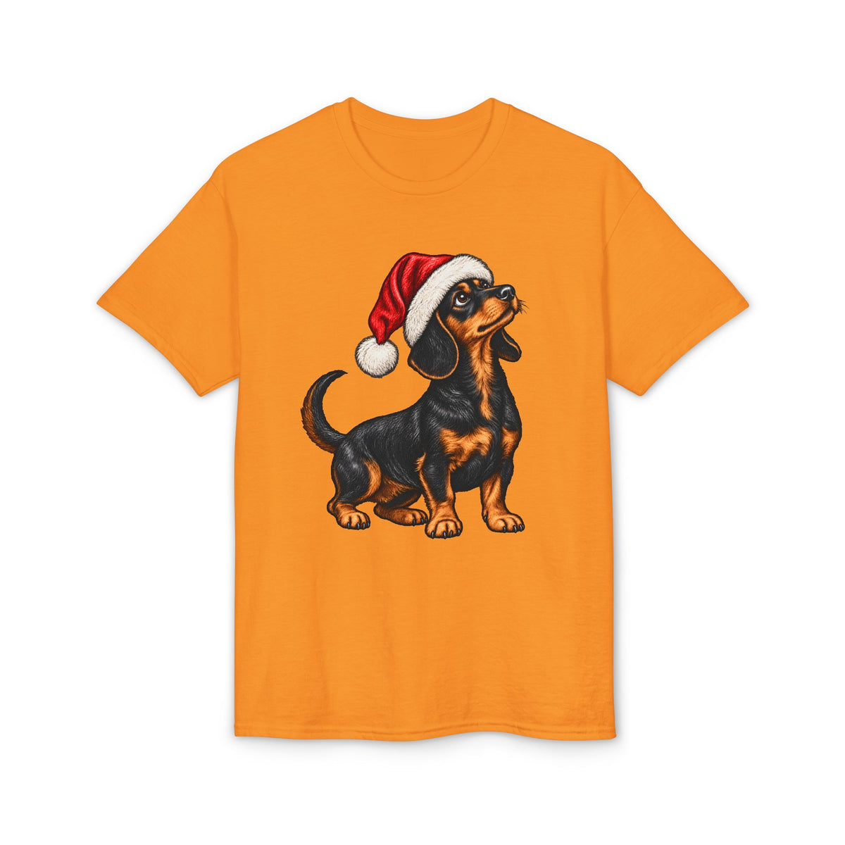 Short Hair With Santa Hat T-Shirt
