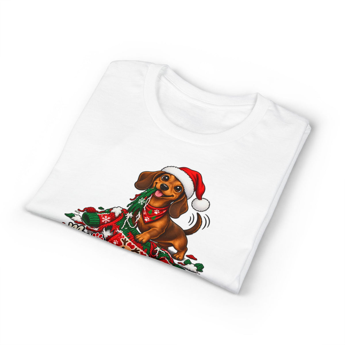 My Dachshund Destroyed My Ugly Christmas Sweater T-Shirt