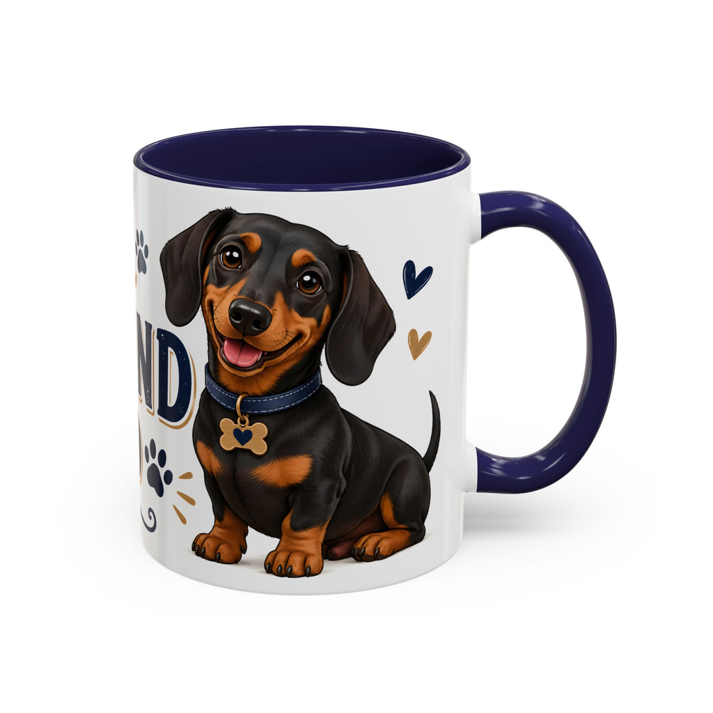 World's Best Dachshund Dad Accent Coffee Mug