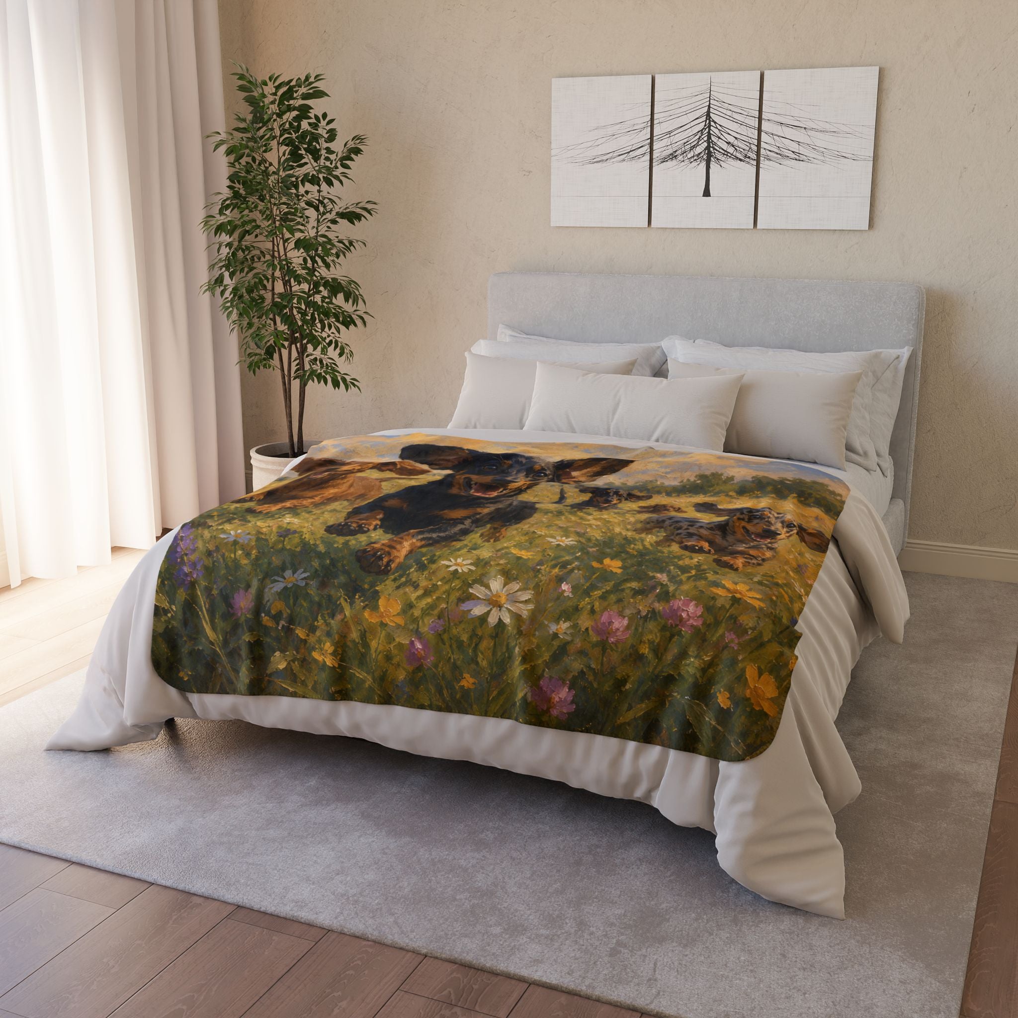 Field Run Fleece Sherpa Blanket