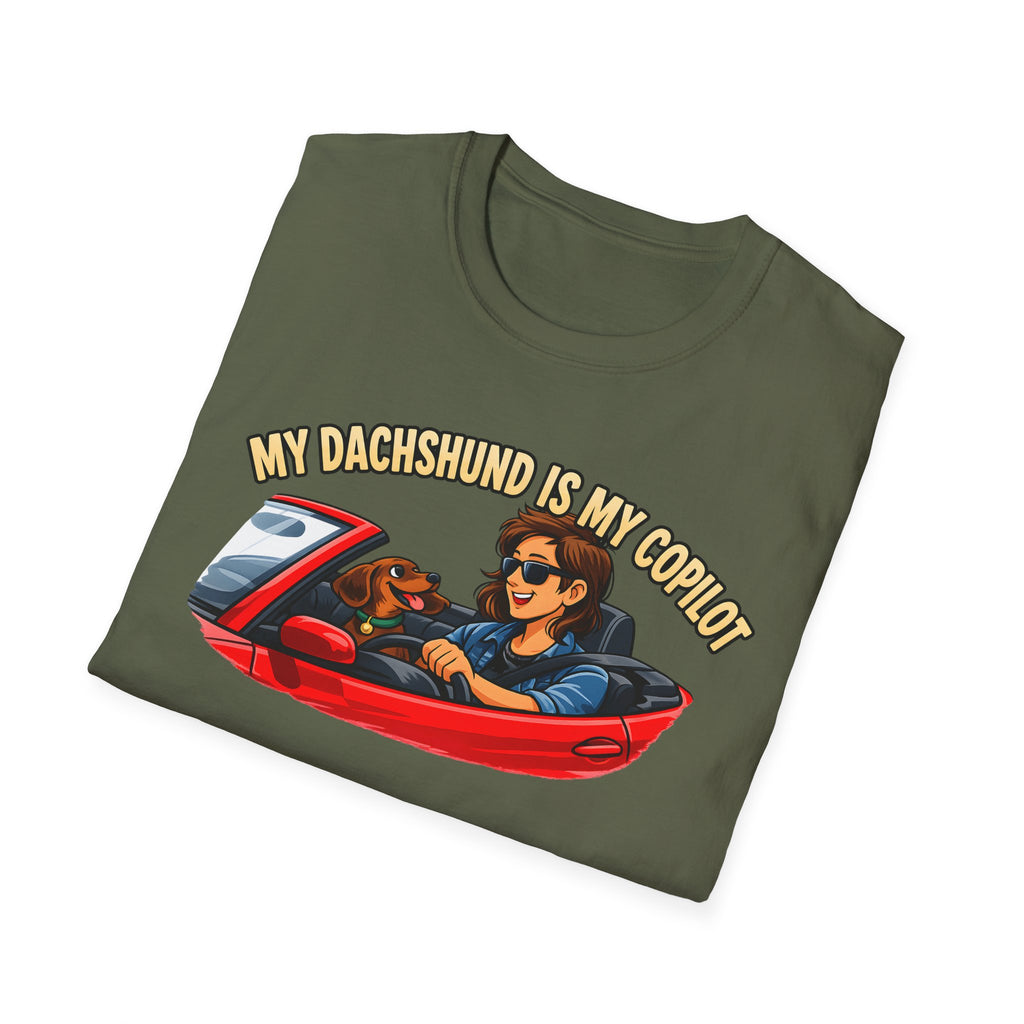 My Dachshund Is My Copilot Women's T-Shirt