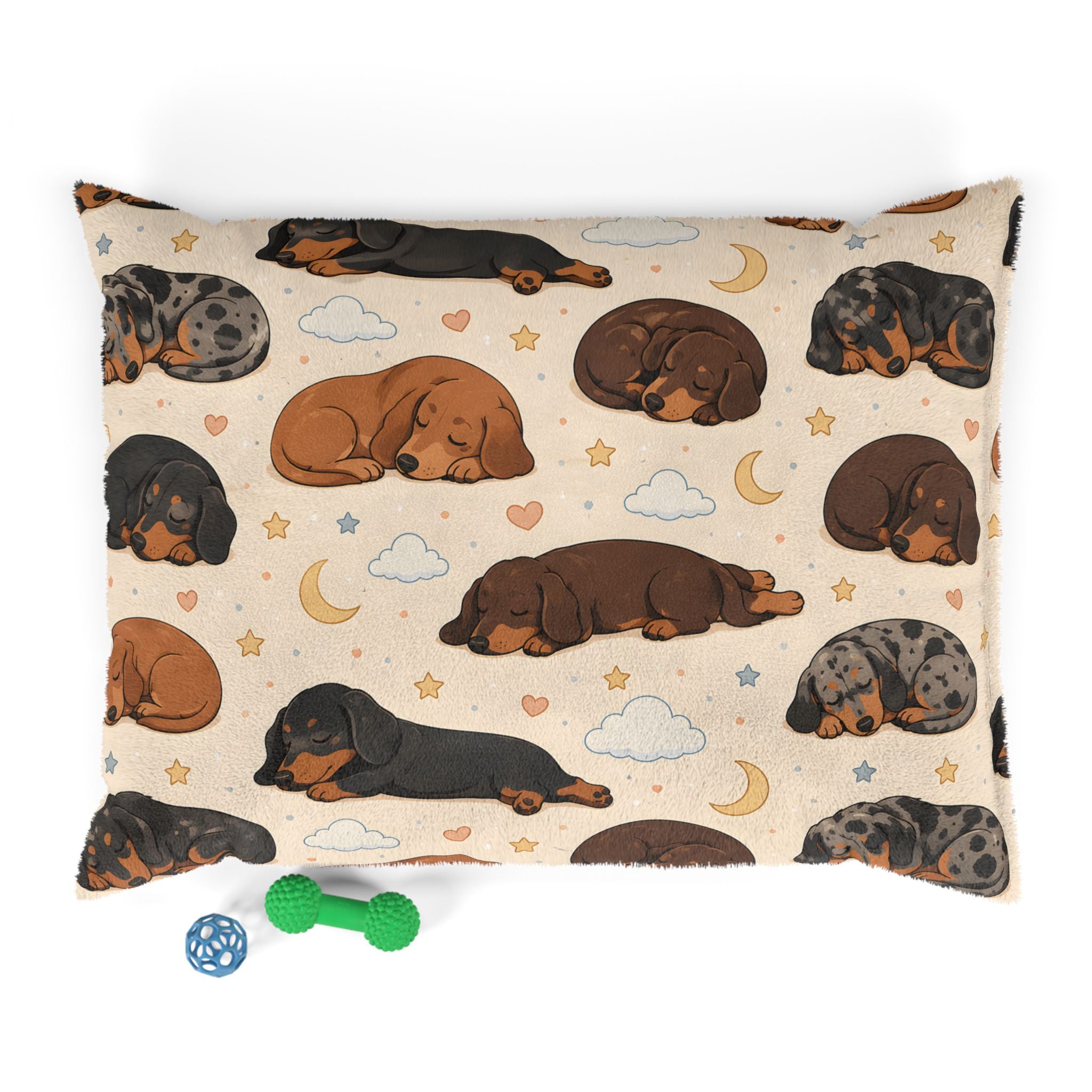 Sleeping Short Hair Dachshunds Dog Bed