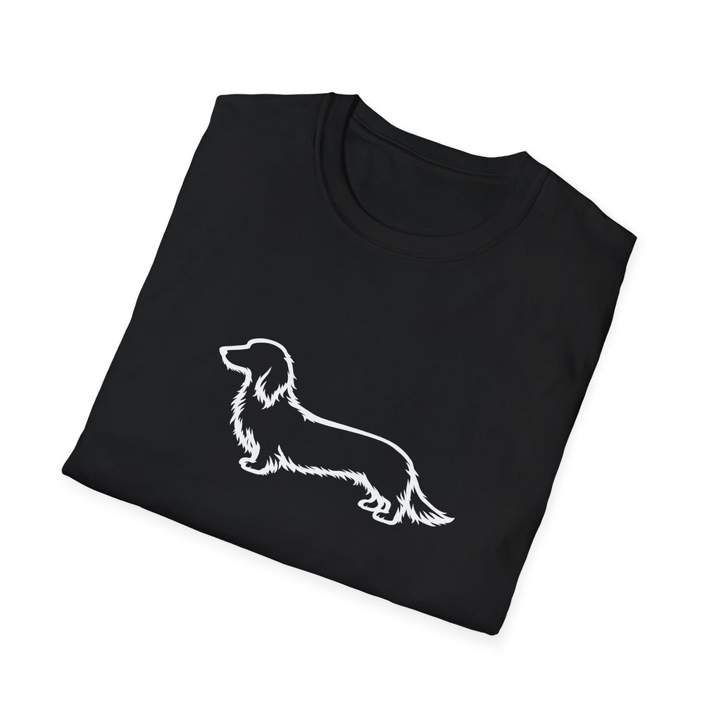 Long Hair Dachshund Silhouette T-Shirt