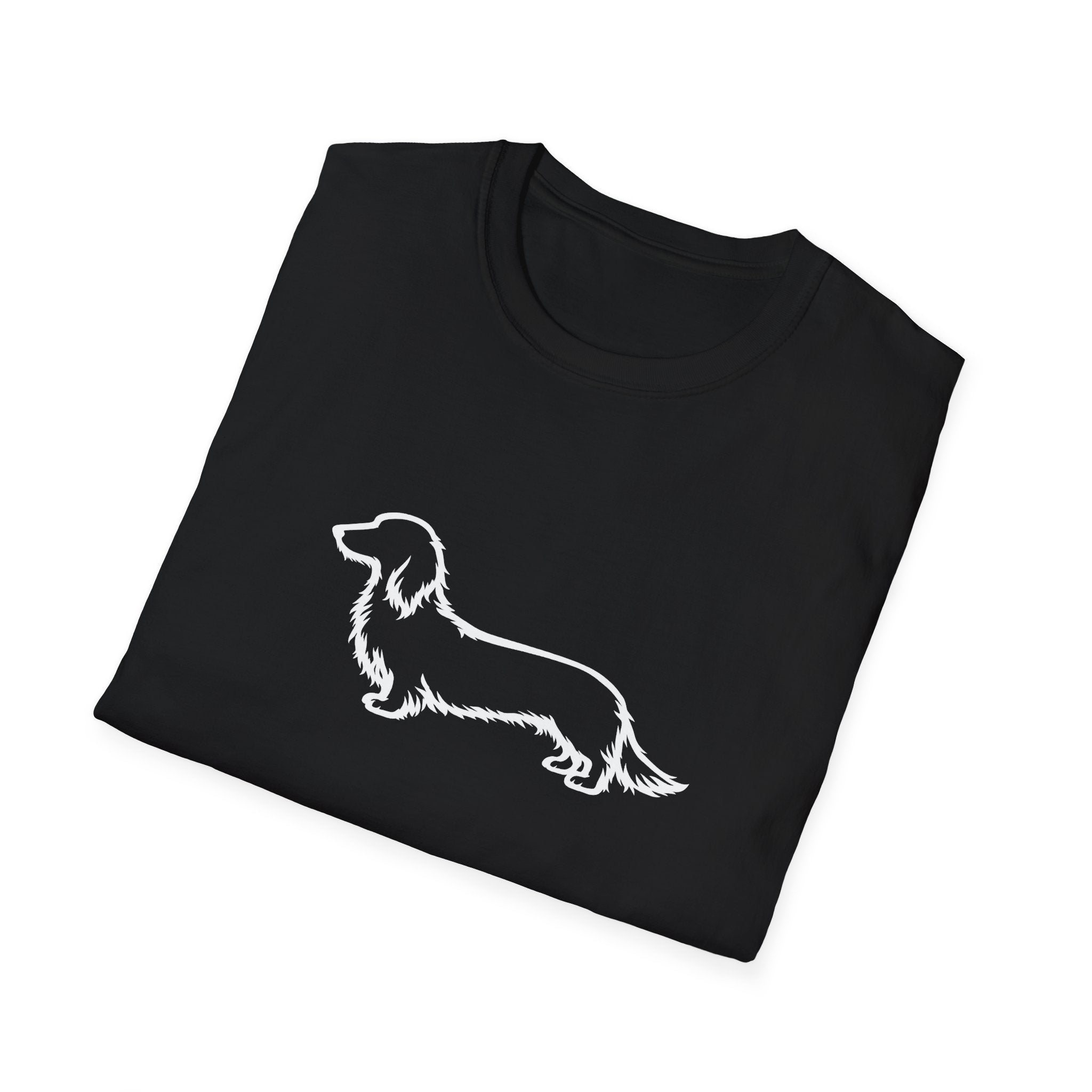 Long Hair Dachshund Silhouette T-Shirt