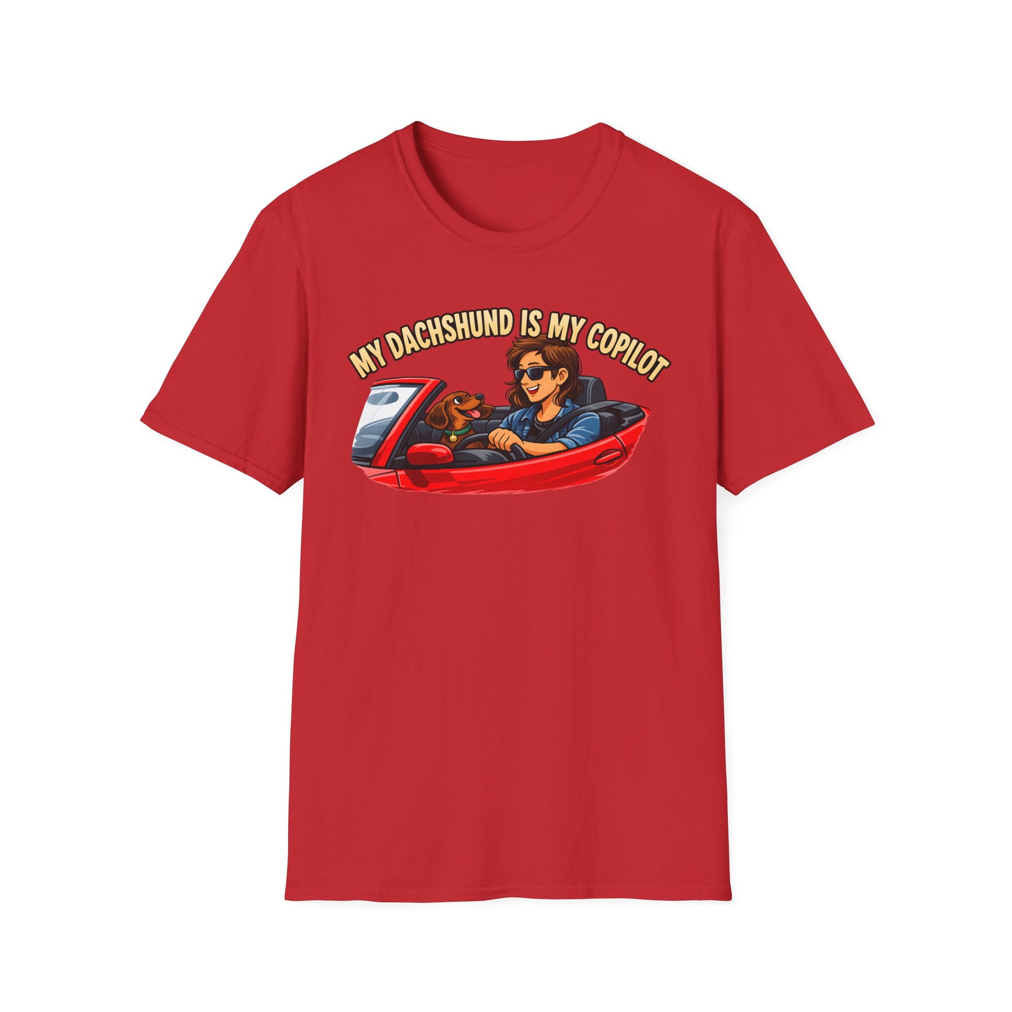My Dachshund Is My Copilot Women's T-Shirt