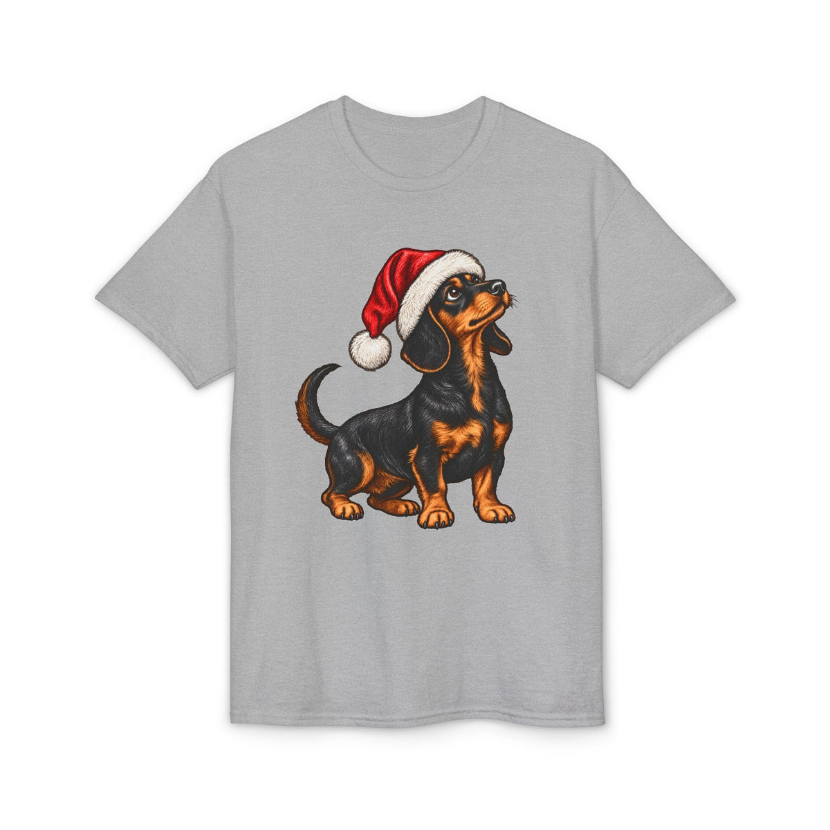 Short Hair With Santa Hat T-Shirt