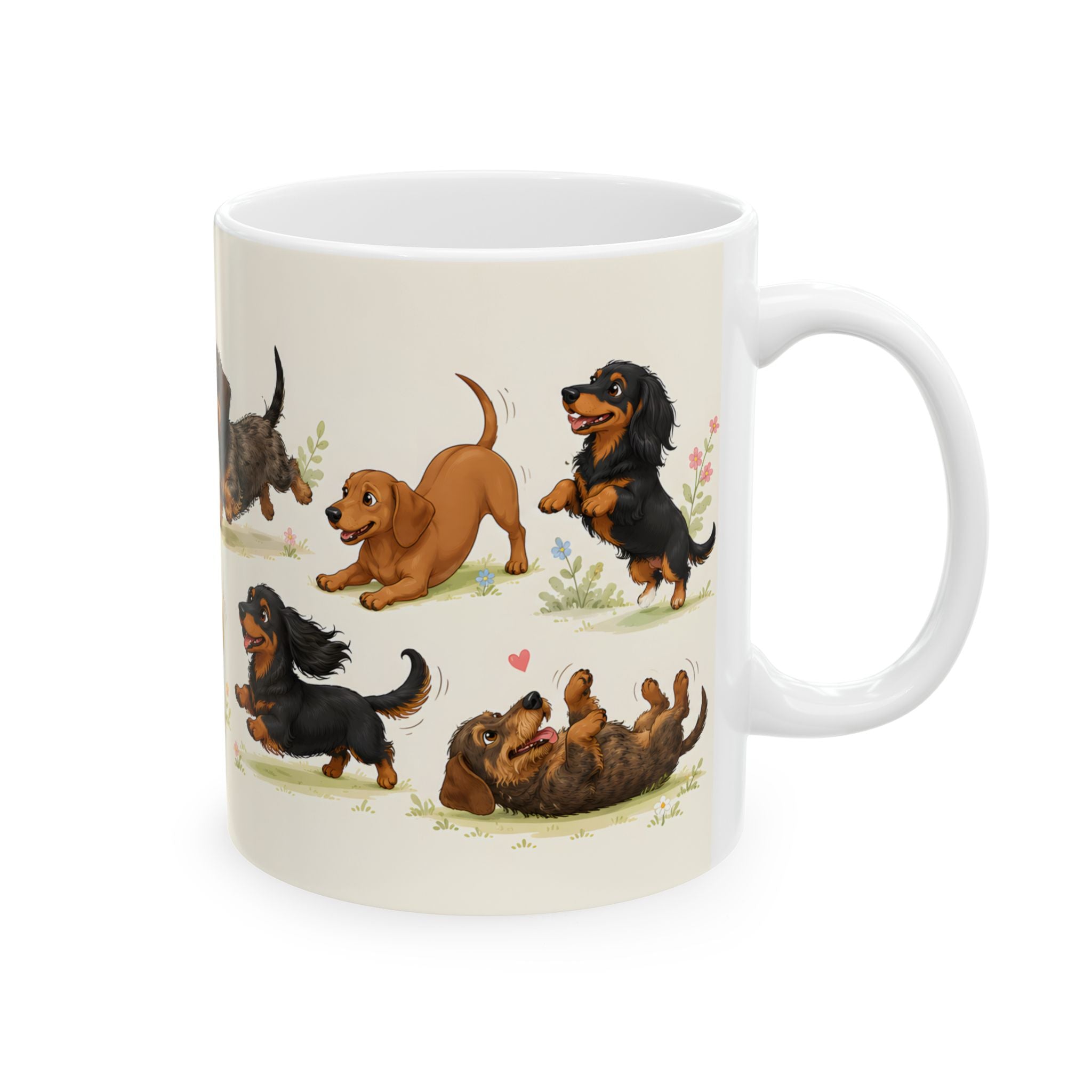 Playful Sausages Ceramic Coffee Mug