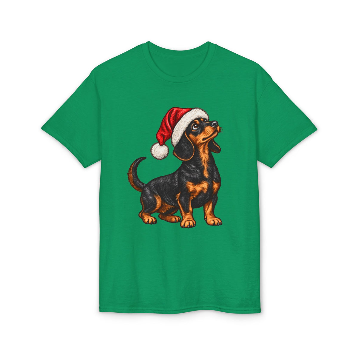 Short Hair With Santa Hat T-Shirt