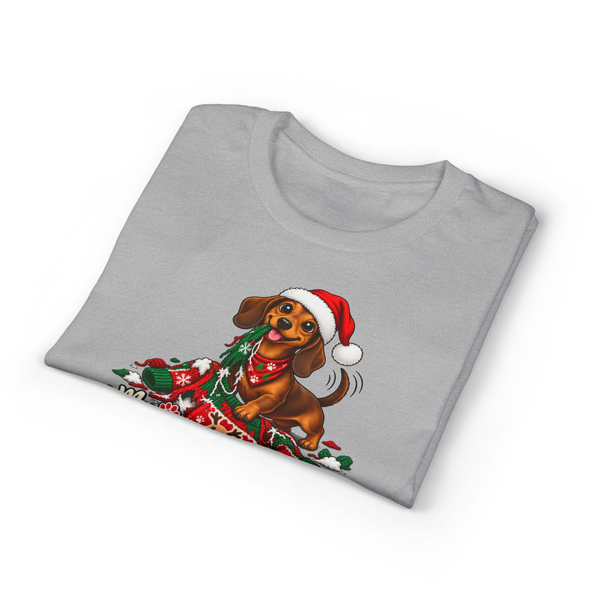 My Dachshund Destroyed My Ugly Christmas Sweater T-Shirt