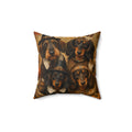 Pilgrims & Indians Spun Polyester Square Decorative Pillow