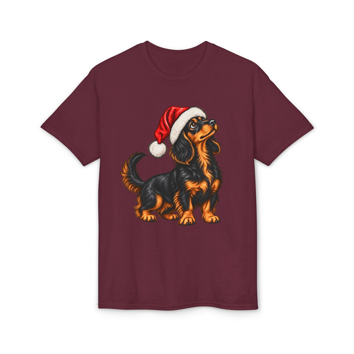 Long Hair With Santa Hat T-Shirt