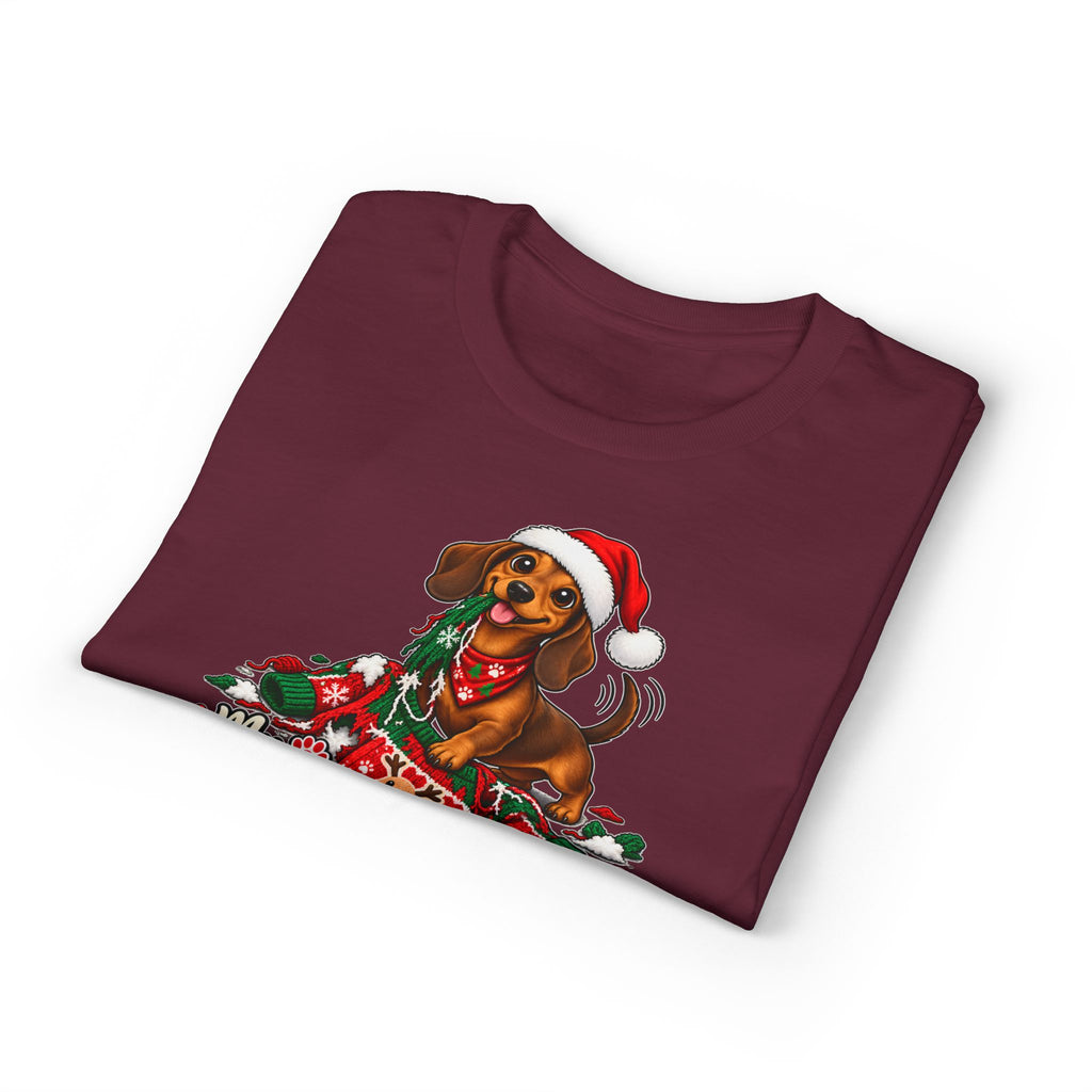 My Dachshund Destroyed My Ugly Christmas Sweater T-Shirt
