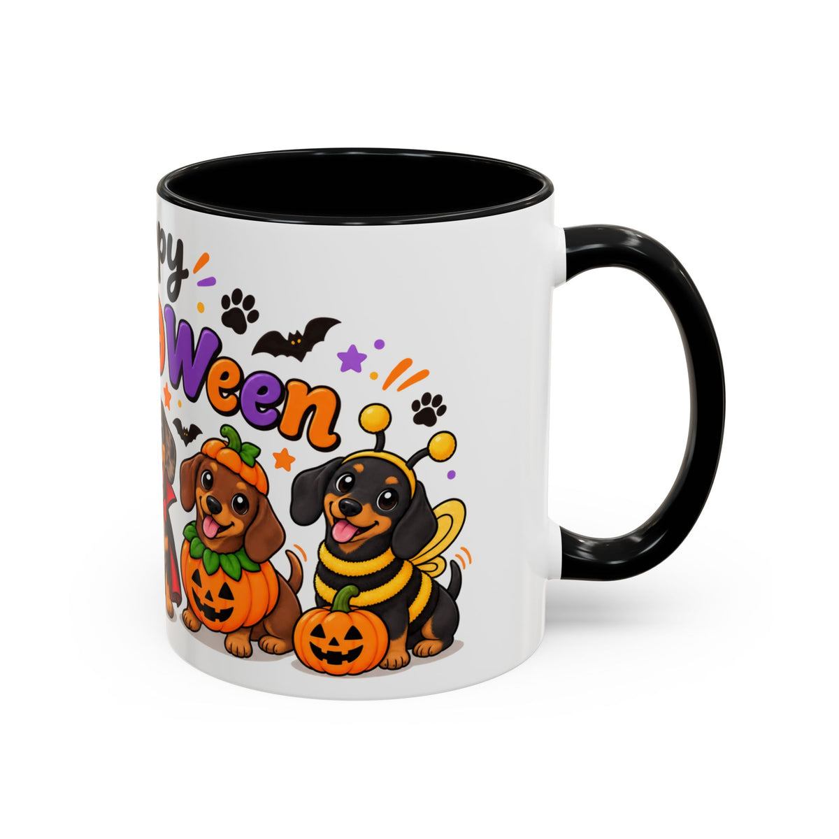 Happy Howl O Ween Accent Coffee Mug